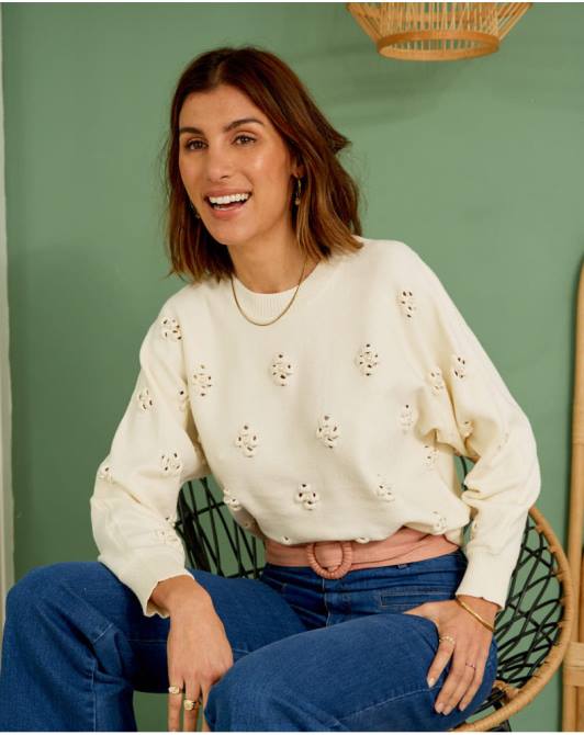 sweter tita perły surowyPolin et moi odzież 0TTF348