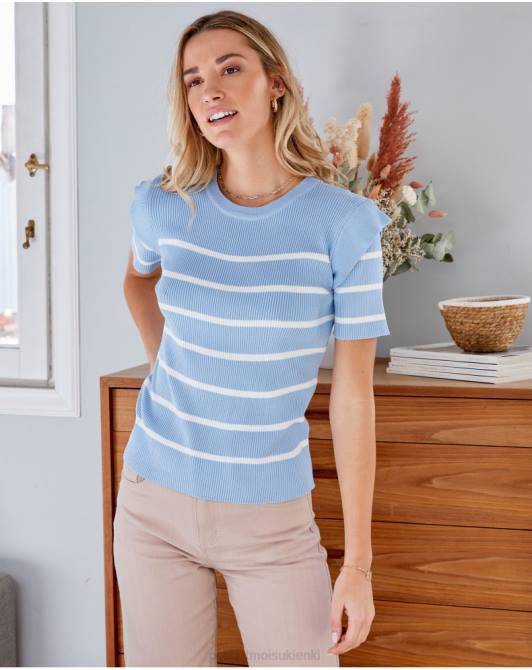 sweterek Elga Point niebiańskiPolin et moi odzież 0TTF347