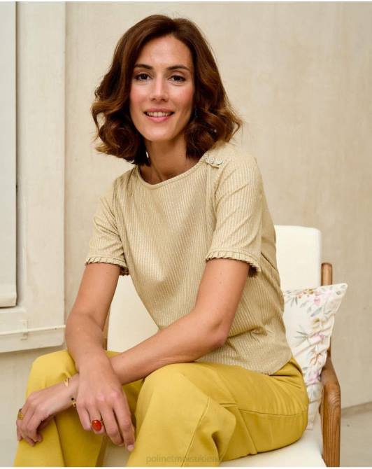 sweterek Simonne Knot złoto/platynaPolin et moi odzież 0TTF343