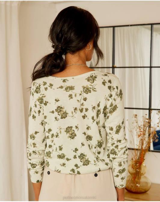 sweterek kwiaty etna KakiPolin et moi odzież 0TTF349