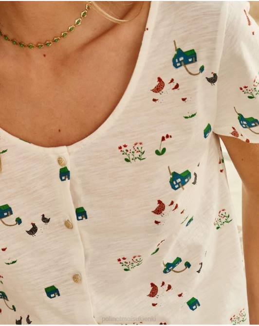 guziki od koszulki białyPolin et moi odzież 0TTF267