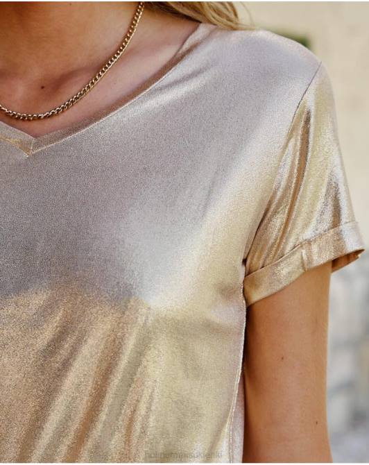 koszulka Brillo Astrid złoto/platynaPolin et moi odzież 0TTF292