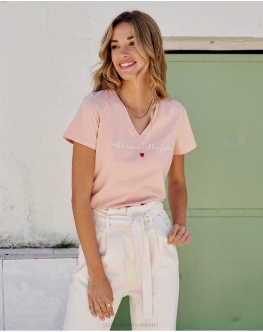 koszulka pico eugenia RóżaPolin et moi odzież 0TTF274