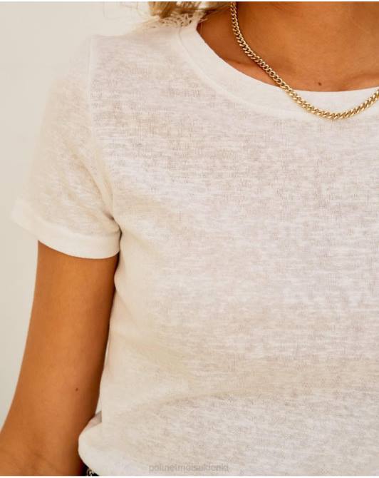 koszulka puntilla mirta białyPolin et moi odzież 0TTF290