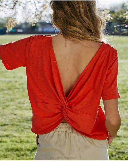 patykowa koszulka koralPolin et moi odzież 0TTF278