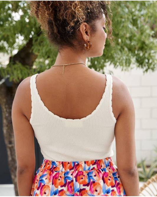 top z dzianiny delia beżowyPolin et moi odzież 0TTF280