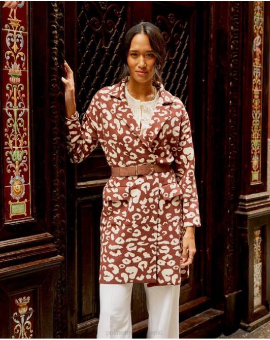 Nere z nadrukiem zwierzęcym brązowyPolin et moi odzież 0TTF368