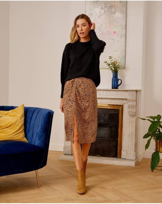 Spódnica z jadeitowym węzłem wielbłądPolin et moi odzież 0TTF312