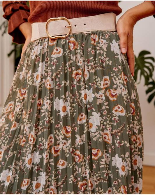 plisowana spódnica dunia KakiPolin et moi odzież 0TTF299