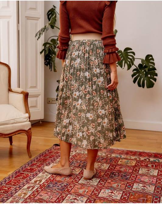 plisowana spódnica dunia KakiPolin et moi odzież 0TTF299