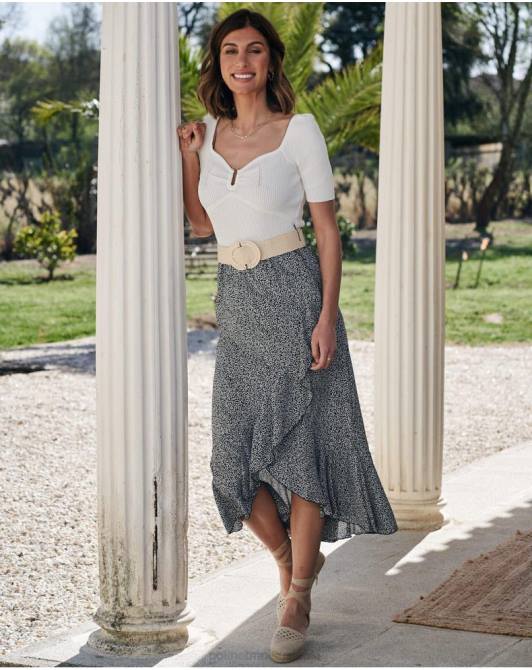 spódnica krzyżowa sawanna czarnyPolin et moi odzież 0TTF310