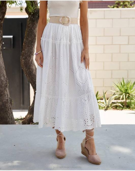 spódnica midi Sandry białyPolin et moi odzież 0TTF296