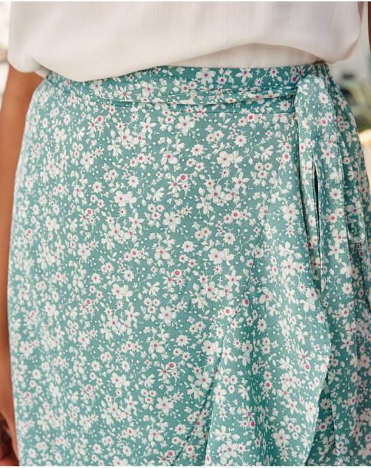 spódnica potargana szczęście szmaragdowo-zielonyPolin et moi odzież 0TTF295