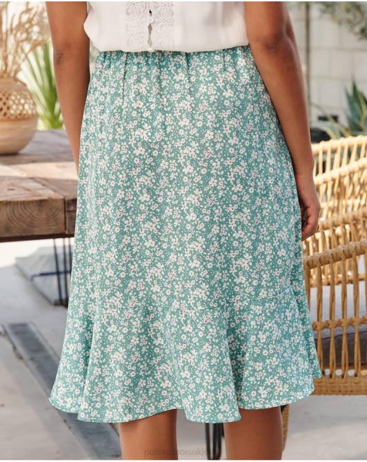 spódnica potargana szczęście szmaragdowo-zielonyPolin et moi odzież 0TTF295