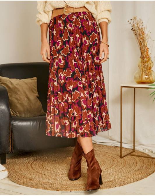 spódnica w kwiaty Suzy malinaPolin et moi odzież 0TTF323