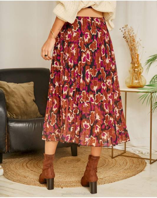 spódnica w kwiaty Suzy malinaPolin et moi odzież 0TTF323