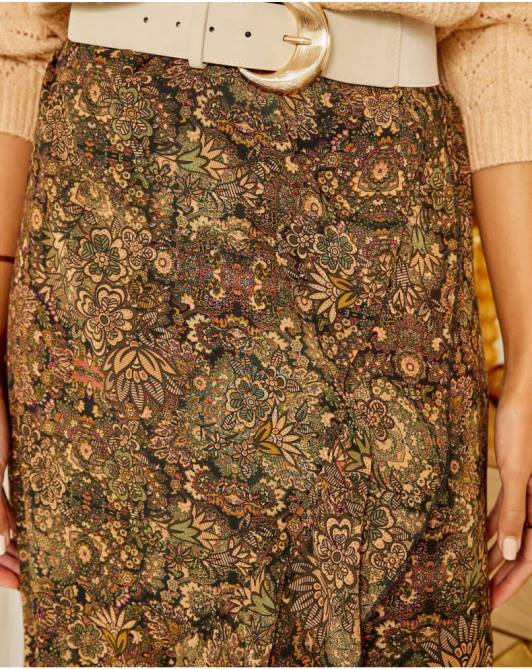 spódnica wzburzona pasterka KakiPolin et moi odzież 0TTF321