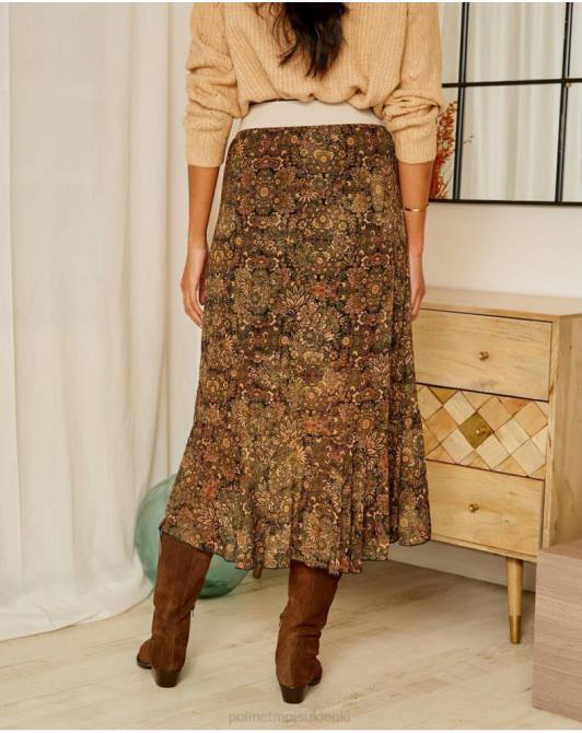 spódnica wzburzona pasterka KakiPolin et moi odzież 0TTF321