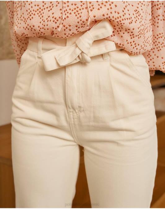 spodnie z kokardą Donny surowyPolin et moi odzież 0TTF336