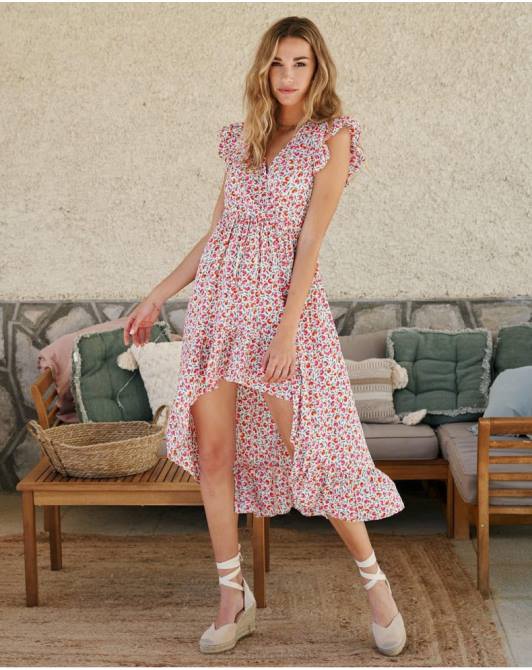 asymetryczna sukienka Bessie surowyPolin et moi odzież 0TTF117