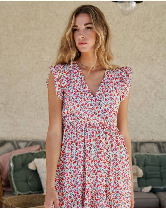 asymetryczna sukienka Bessie surowyPolin et moi odzież 0TTF117