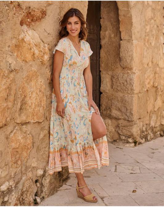 boho sukienka Ireny woda zielonaPolin et moi odzież 0TTF36