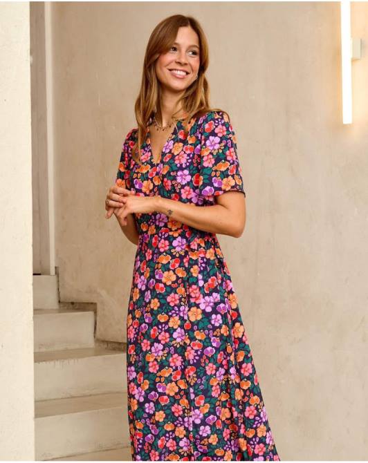 długa sukienka Gildy morskiPolin et moi odzież 0TTF130