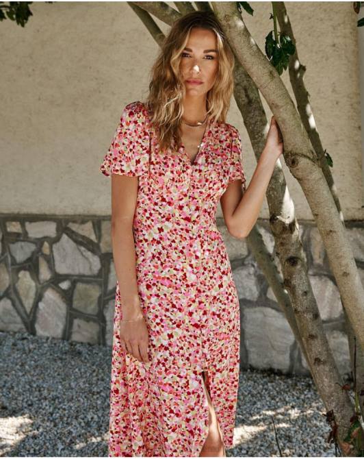 dowolną sukienkę na guziki malinaPolin et moi odzież 0TTF127