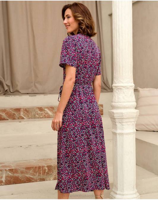 koralowa sukienka krzyżowana morskiPolin et moi odzież 0TTF75