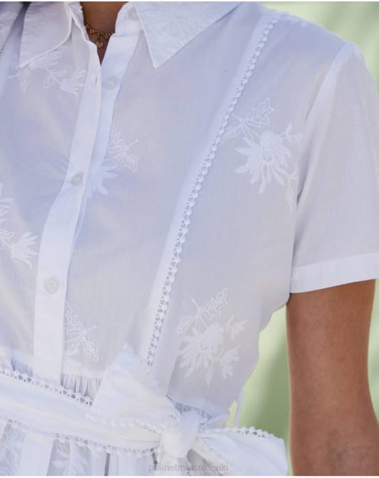 koszulowa sukienka Lyndy białyPolin et moi odzież 0TTF86