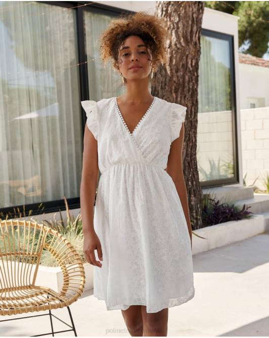 krótka sukienka Diany białyPolin et moi odzież 0TTF384