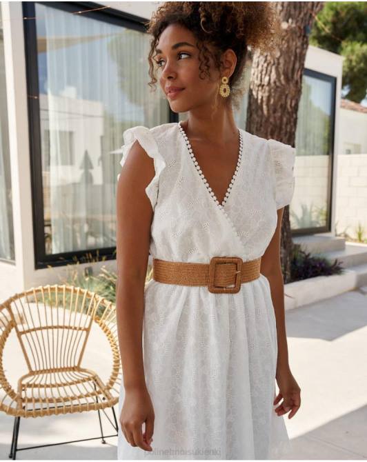 krótka sukienka Diany białyPolin et moi odzież 0TTF384