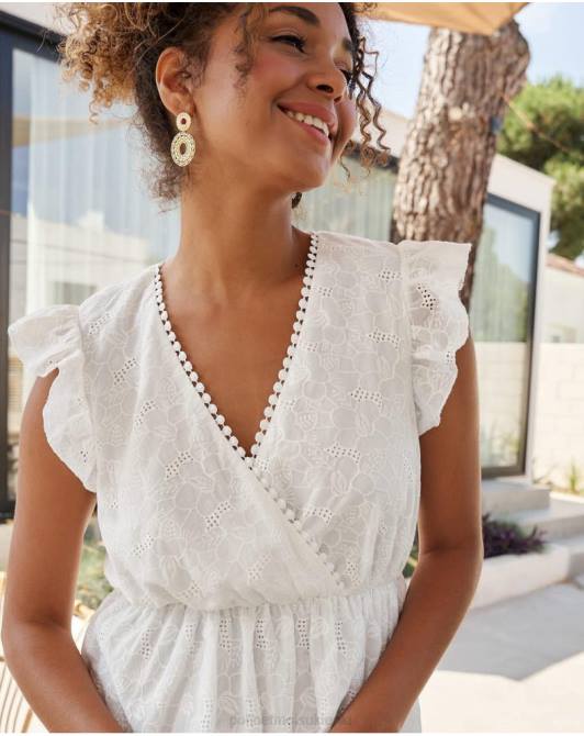 krótka sukienka Diany białyPolin et moi odzież 0TTF384