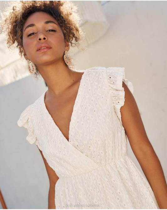 mina ażurowa sukienka surowyPolin et moi odzież 0TTF37