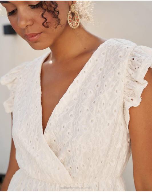 mina ażurowa sukienka surowyPolin et moi odzież 0TTF37