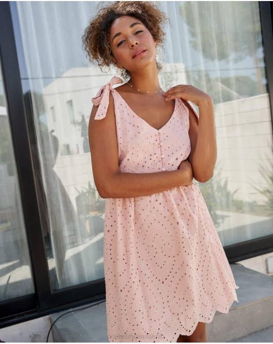 sukienka Berta krawaty RóżaPolin et moi odzież 0TTF3