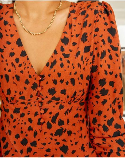 sukienka Elia w zwierzęce wzory płytkaPolin et moi odzież 0TTF136