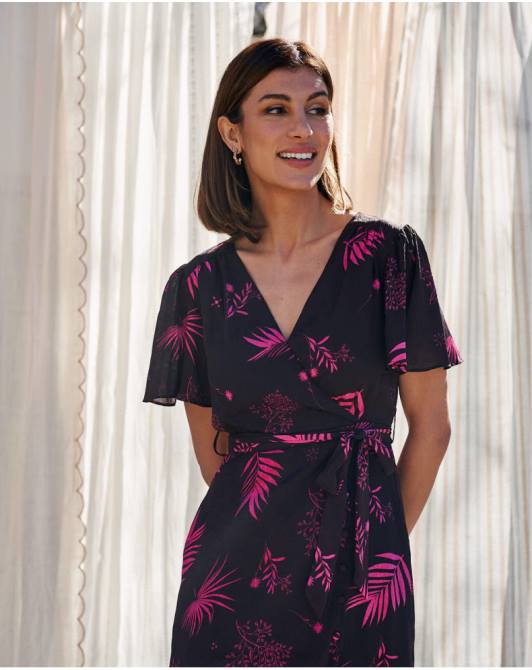 sukienka Flores Maite brązowyPolin et moi odzież 0TTF105