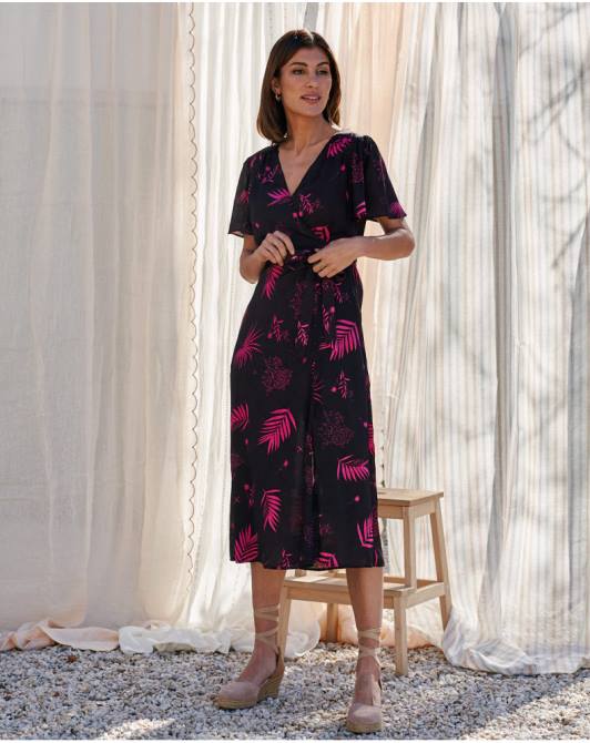 sukienka Flores Maite brązowyPolin et moi odzież 0TTF105