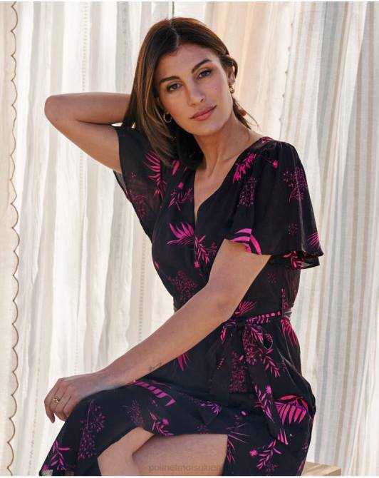 sukienka Flores Maite brązowyPolin et moi odzież 0TTF105