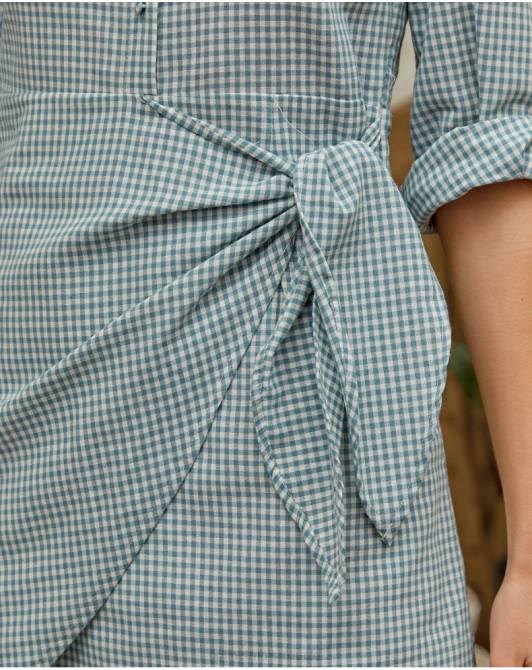 sukienka Vichy Victorie eukaliptusPolin et moi odzież 0TTF113