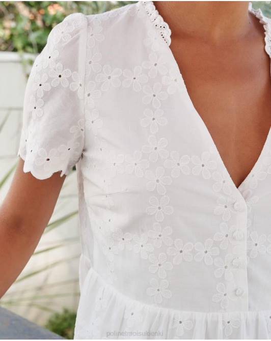 sukienka batista dani białyPolin et moi odzież 0TTF29