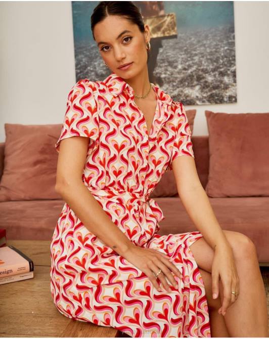 sukienka camisero aina RóżaPolin et moi odzież 0TTF97