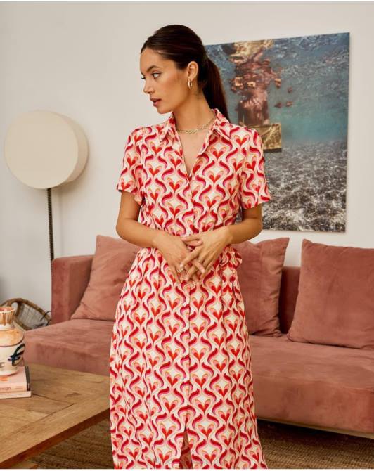 sukienka camisero aina RóżaPolin et moi odzież 0TTF97