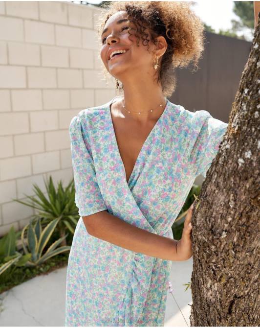 sukienka crossover ainhoa dżinsowaPolin et moi odzież 0TTF14