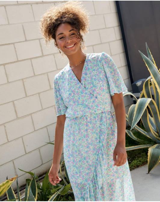 sukienka crossover ainhoa dżinsowaPolin et moi odzież 0TTF14