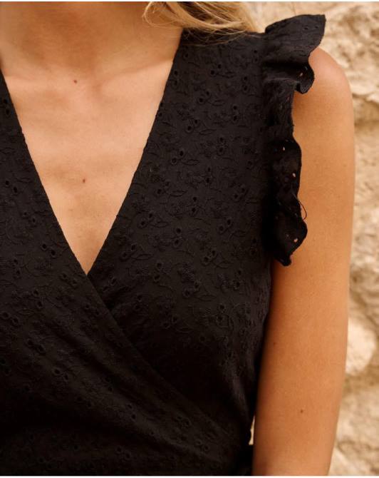 sukienka crossover azara czarnyPolin et moi odzież 0TTF44