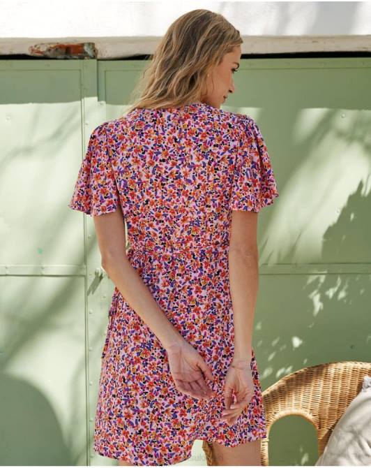 sukienka crossover carma liliowyPolin et moi odzież 0TTF107