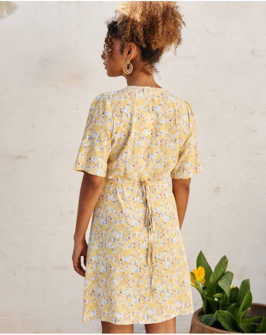 sukienka crossover edda żółtyPolin et moi odzież 0TTF33