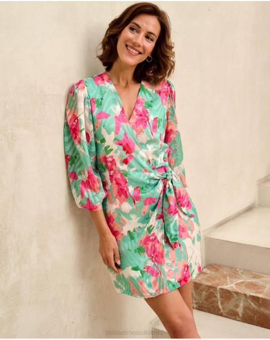 sukienka denisse z kokardką woda zielonaPolin et moi odzież 0TTF81